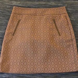 Anne Taylor LOFT Mauve Textured Pencil Skirt